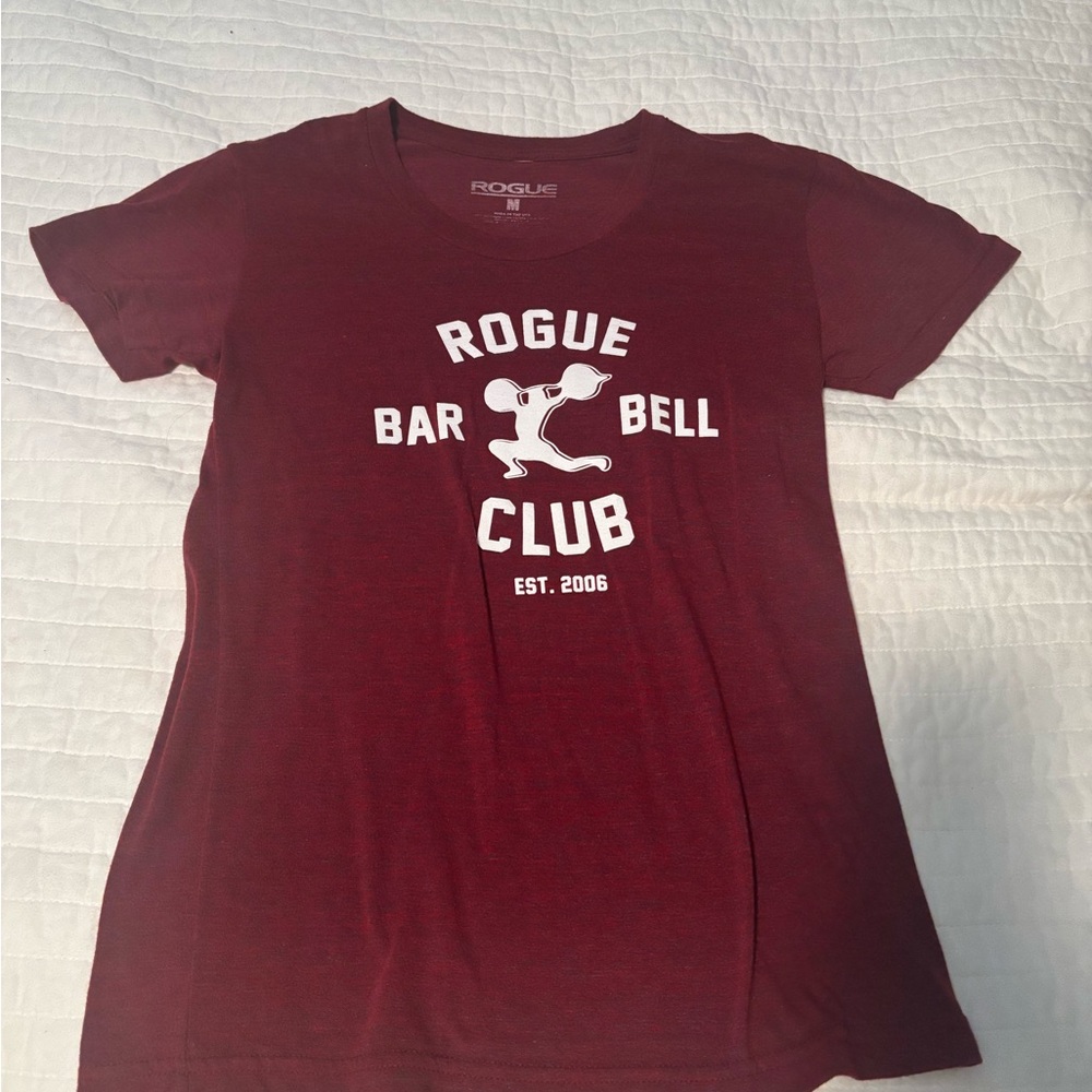 Rogue Women's Burgundy Barbell Club Tee